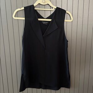 Trouvé silk black sleeveless top